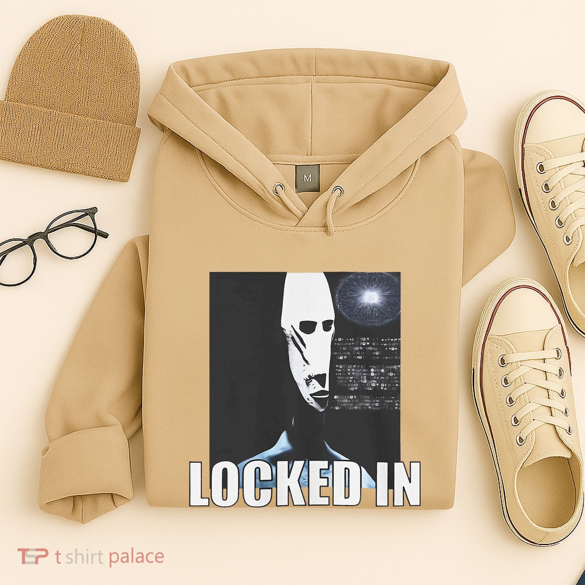 Locked In Alien Funny Extraterrestrial Alien Meme Hoodie