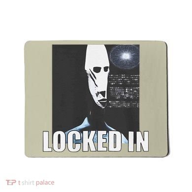 Locked In Alien Funny Extraterrestrial Alien Meme Mousepad