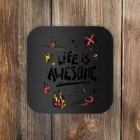 Life Is Awesome Rockstar Coaster thumb 0