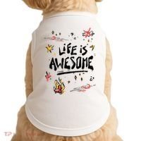 Life Is Awesome Rockstar Doggie Tank thumb 0