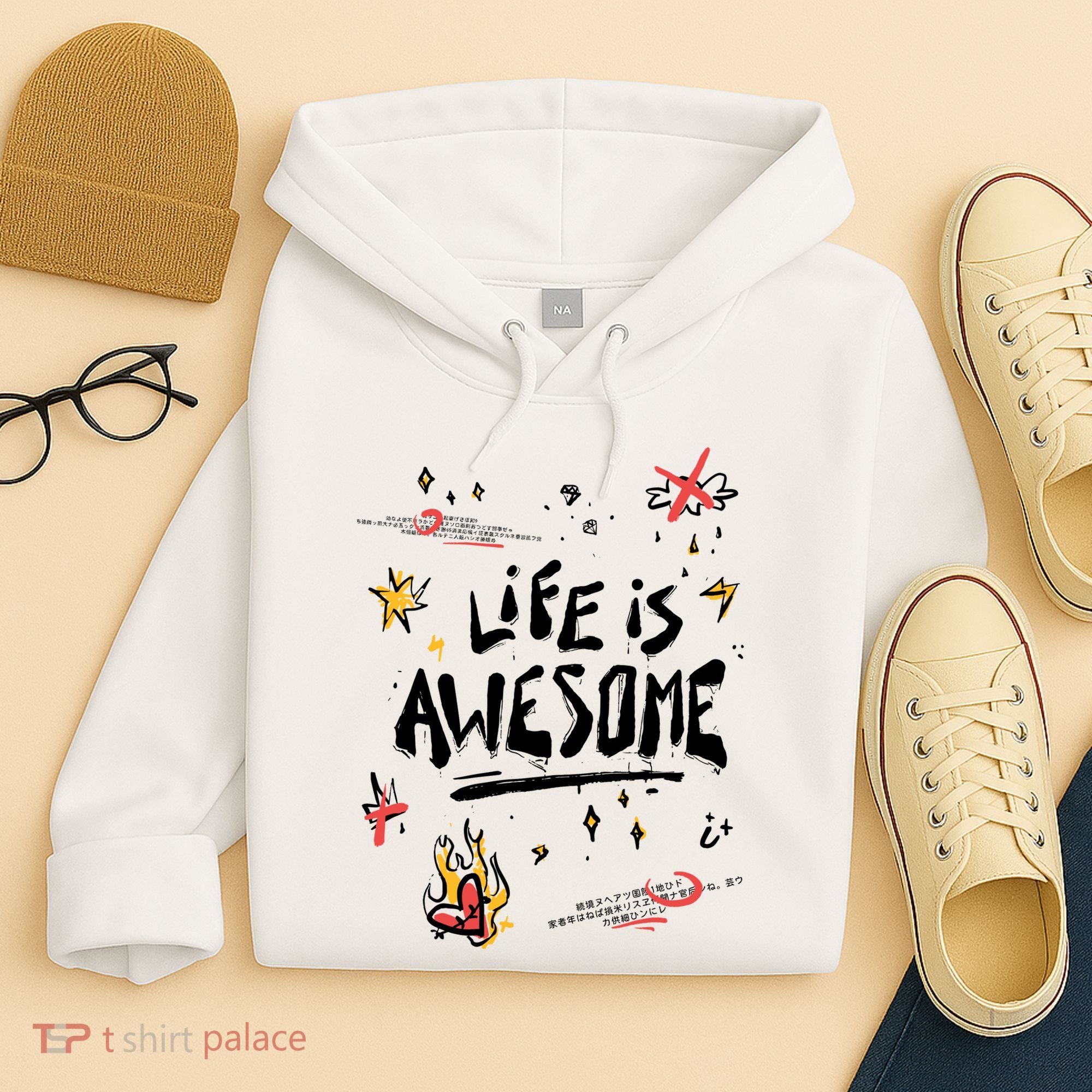 Life Is Awesome Rockstar Hoodie