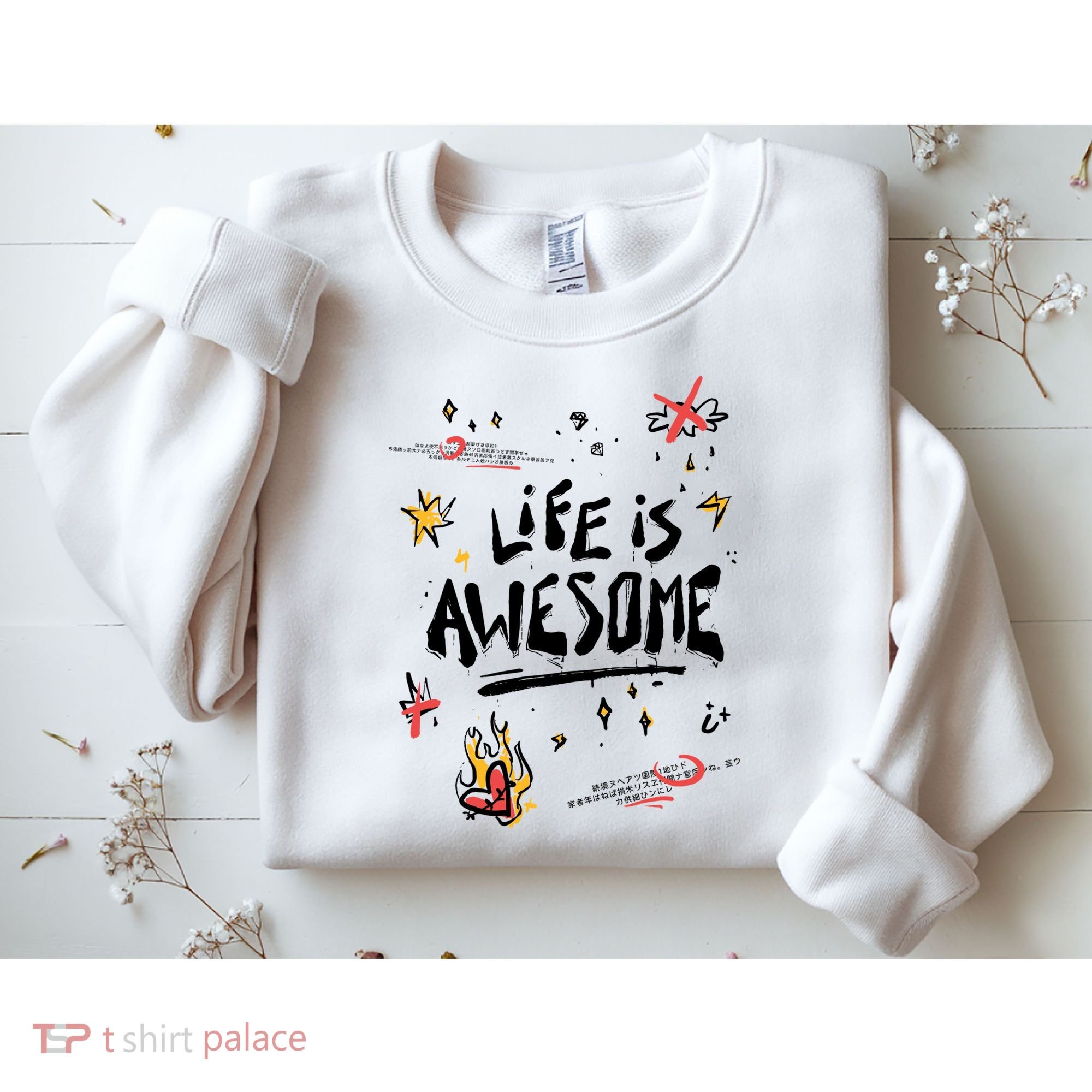 Life Is Awesome Rockstar Sweatshirt