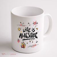 Life Is Awesome Rockstar Coffee Mug thumb 1