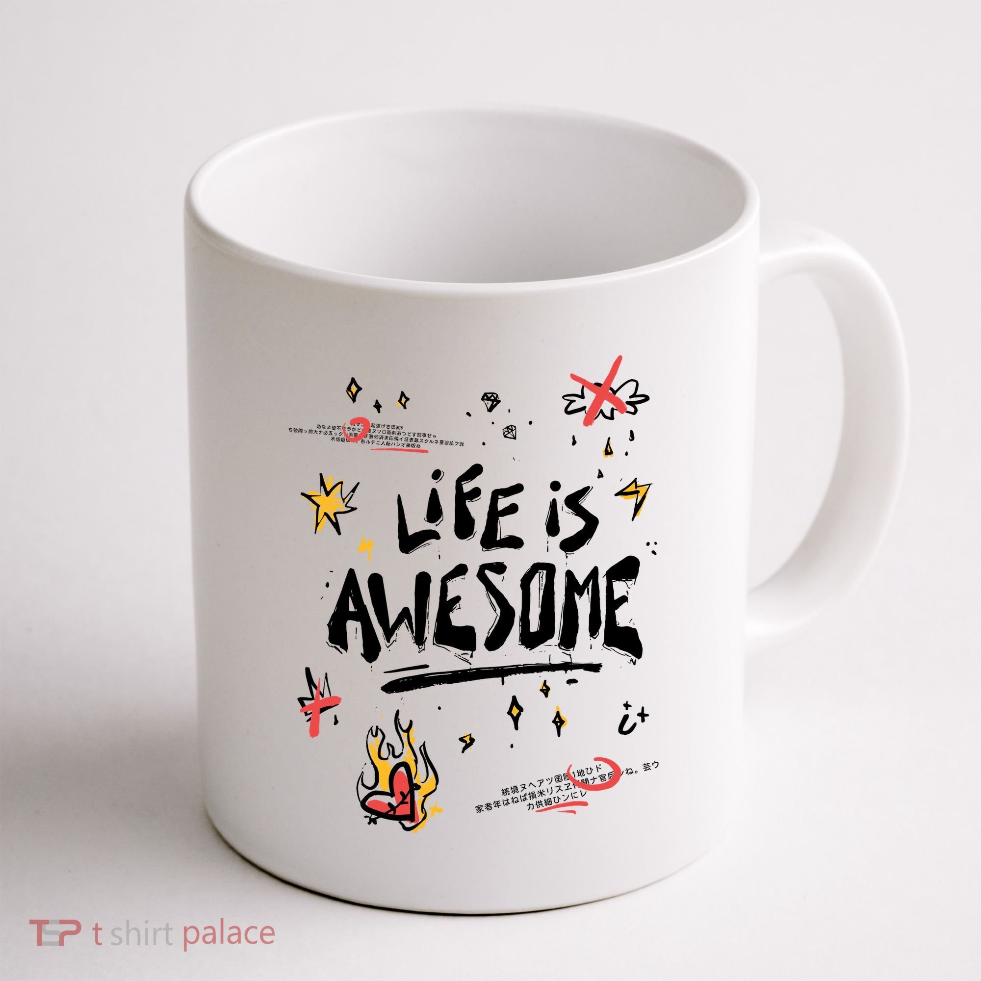 Life Is Awesome Rockstar Coffee Mug