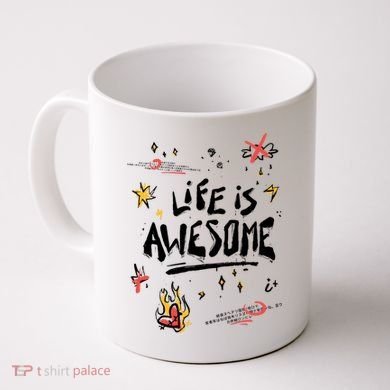 Life Is Awesome Rockstar Coffee Mug