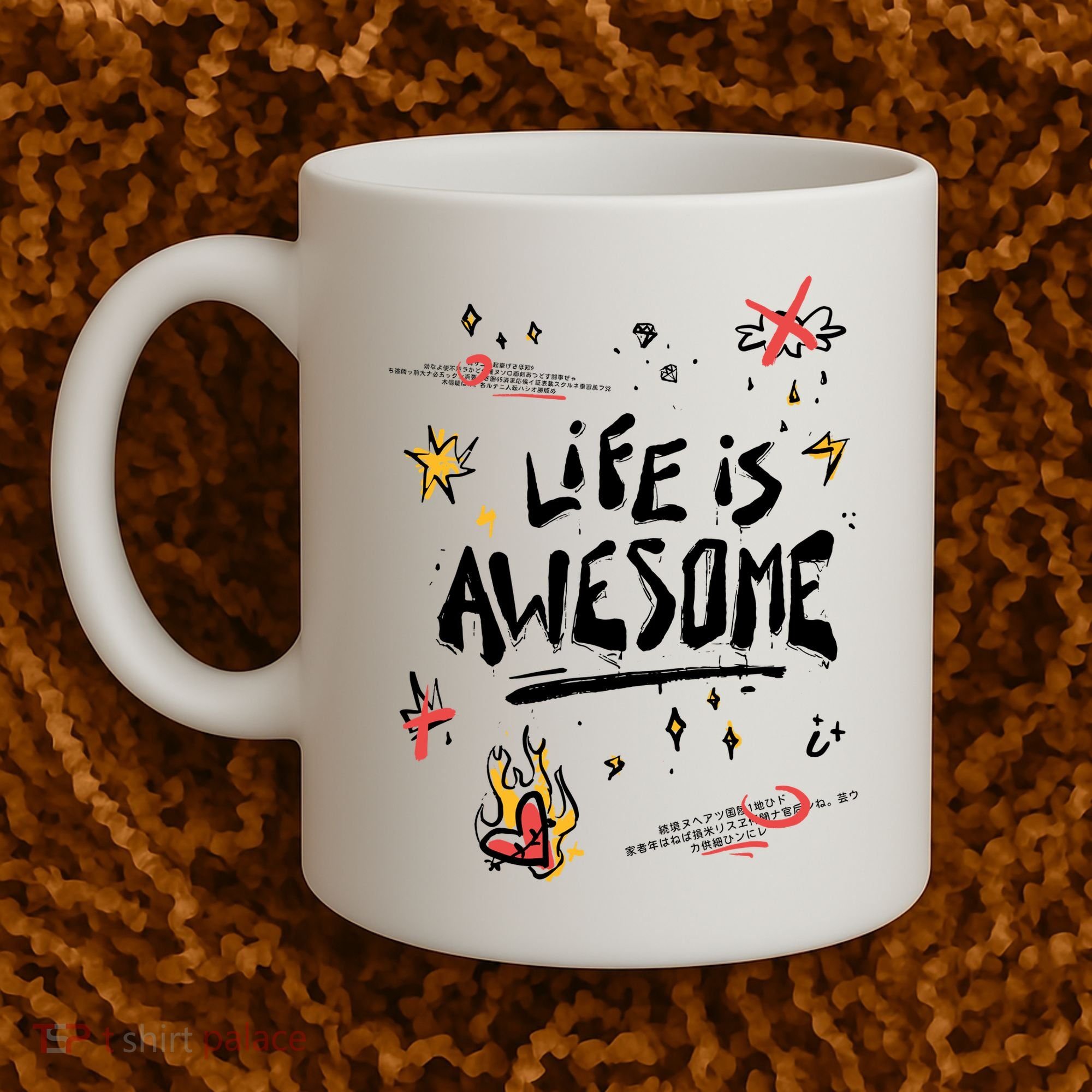 Life Is Awesome Rockstar Coffee Mug