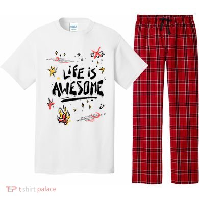 Life Is Awesome Rockstar Pajama Set