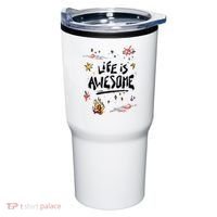 Life Is Awesome Rockstar Tumbler thumb 0