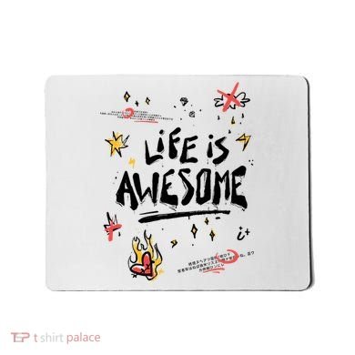 Life Is Awesome Rockstar Mousepad
