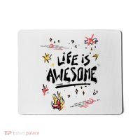 Life Is Awesome Rockstar Mousepad thumb 0
