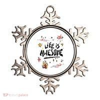 Life Is Awesome Rockstar Ornament thumb 0