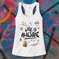 Life Is Awesome Rockstar Women's Tank Top thumb 3