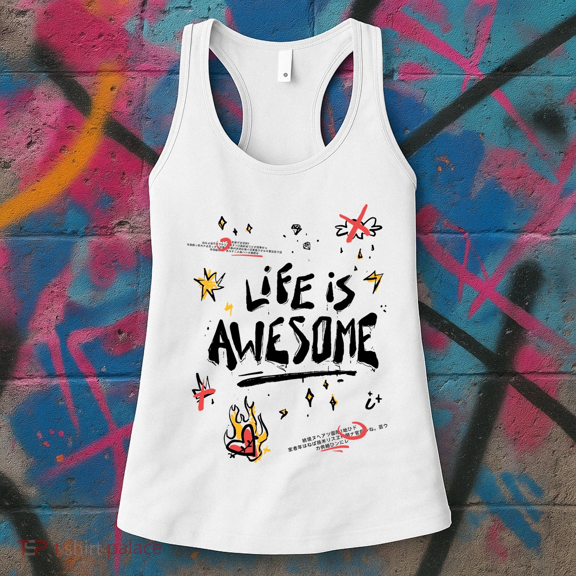 Life Is Awesome Rockstar Women's Tank Top