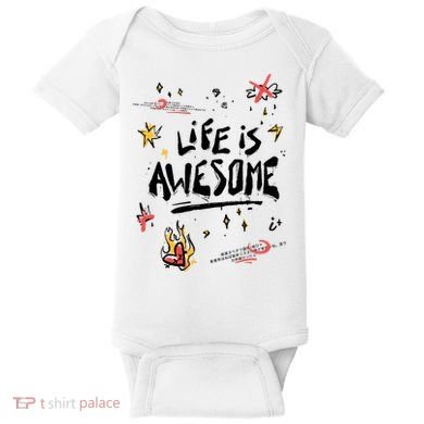 Life Is Awesome Rockstar Baby Bodysuit