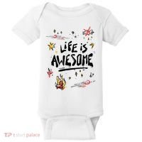 Life Is Awesome Rockstar Baby Bodysuit thumb 0