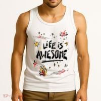 Life Is Awesome Rockstar Tank Top thumb 3