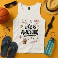 Life Is Awesome Rockstar Tank Top thumb 4