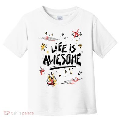 Life Is Awesome Rockstar Toddler T-Shirt