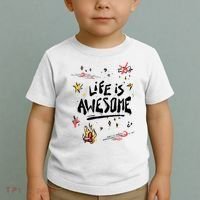Life Is Awesome Rockstar Toddler T-Shirt thumb 2