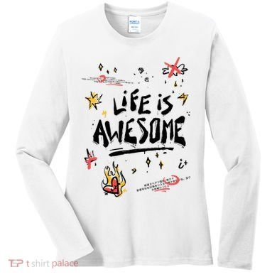 Life Is Awesome Rockstar Women's Long Sleeve Shirt