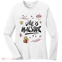 Life Is Awesome Rockstar Women's Long Sleeve Shirt thumb 0