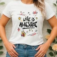 Life Is Awesome Rockstar Women's T-Shirt thumb 2