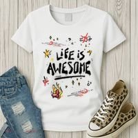 Life Is Awesome Rockstar Women's T-Shirt thumb 3