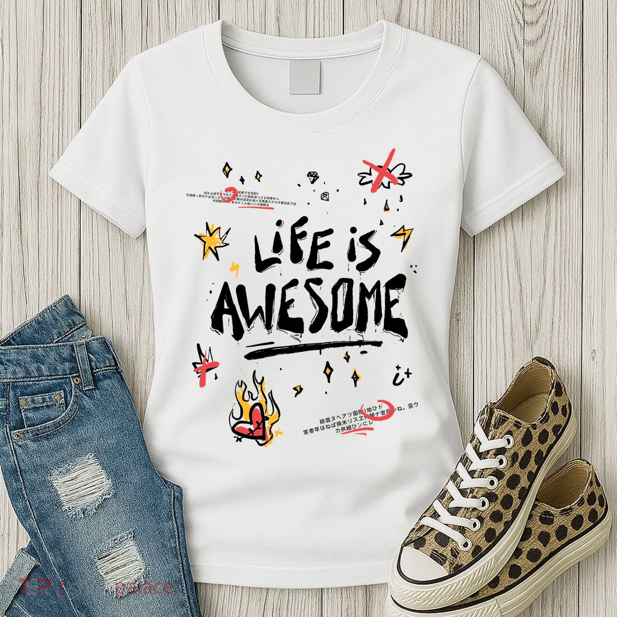 Life Is Awesome Rockstar Women's T-Shirt