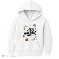 Life Is Awesome Rockstar Kids Hoodie thumb 0