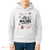 Life Is Awesome Rockstar Kids Hoodie thumb 4