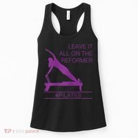 Leave It All On The Reformer, #Pilates Fitness Women's Tank Top thumb 0