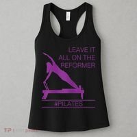 Leave It All On The Reformer, #Pilates Fitness Women's Tank Top thumb 3