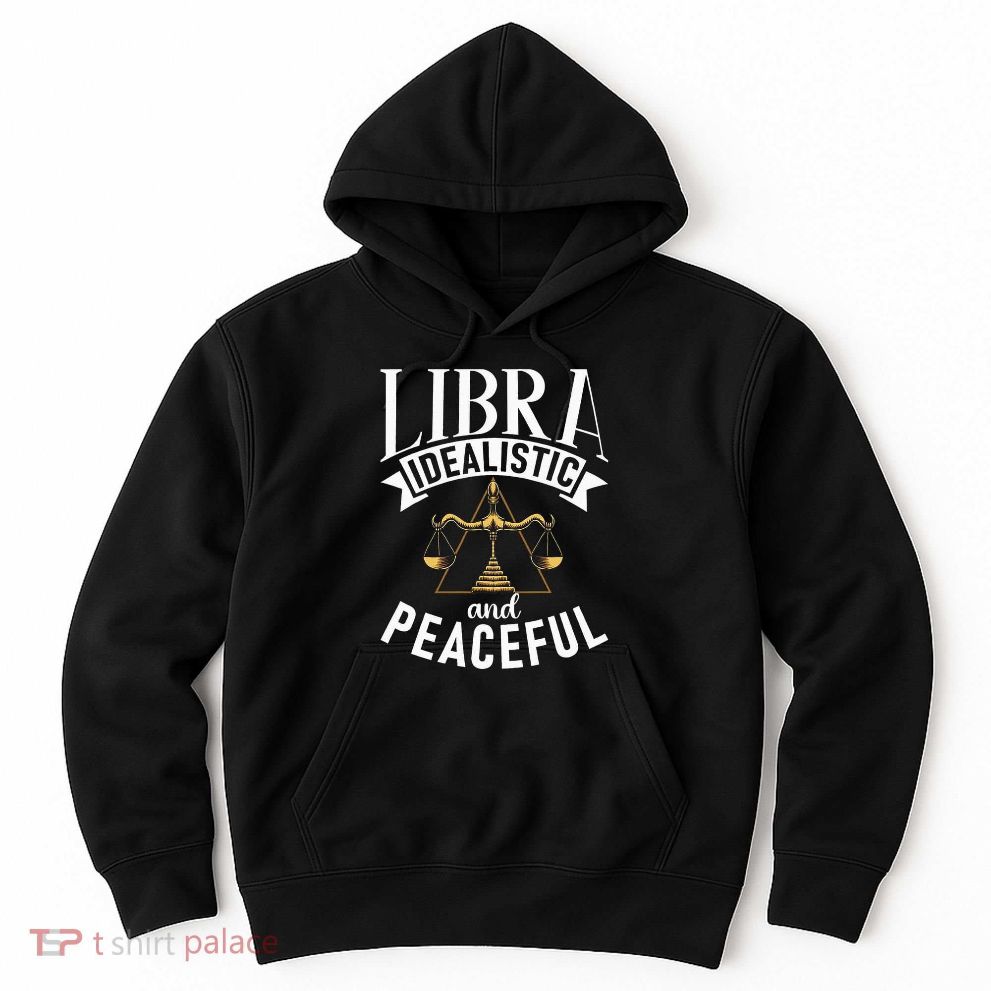 Libra Idealistic And Peaceful Zodiac Astronomy Nature Lover Hoodie