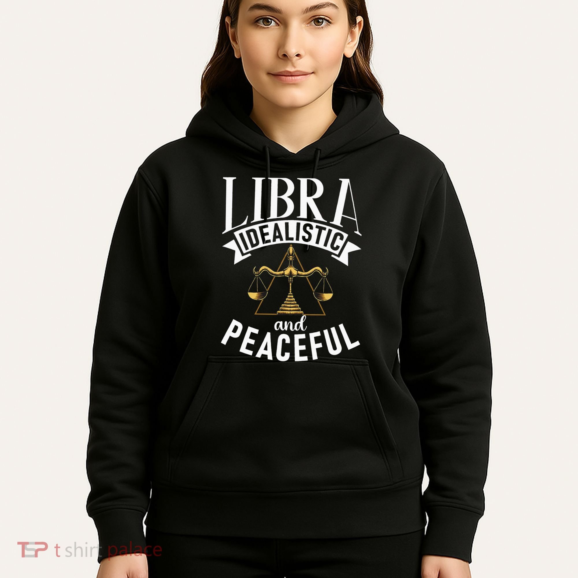 Libra Idealistic And Peaceful Zodiac Astronomy Nature Lover Hoodie