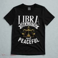 Libra Idealistic And Peaceful Zodiac Astronomy Nature Lover T-Shirt thumb 5