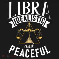 Libra Idealistic And Peaceful Zodiac Astronomy Nature Lover T-Shirt thumb 7