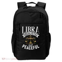 Libra Idealistic And Peaceful Zodiac Astronomy Nature Lover Backpack thumb 0
