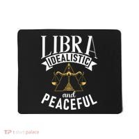Libra Idealistic And Peaceful Zodiac Astronomy Nature Lover Mousepad thumb 0