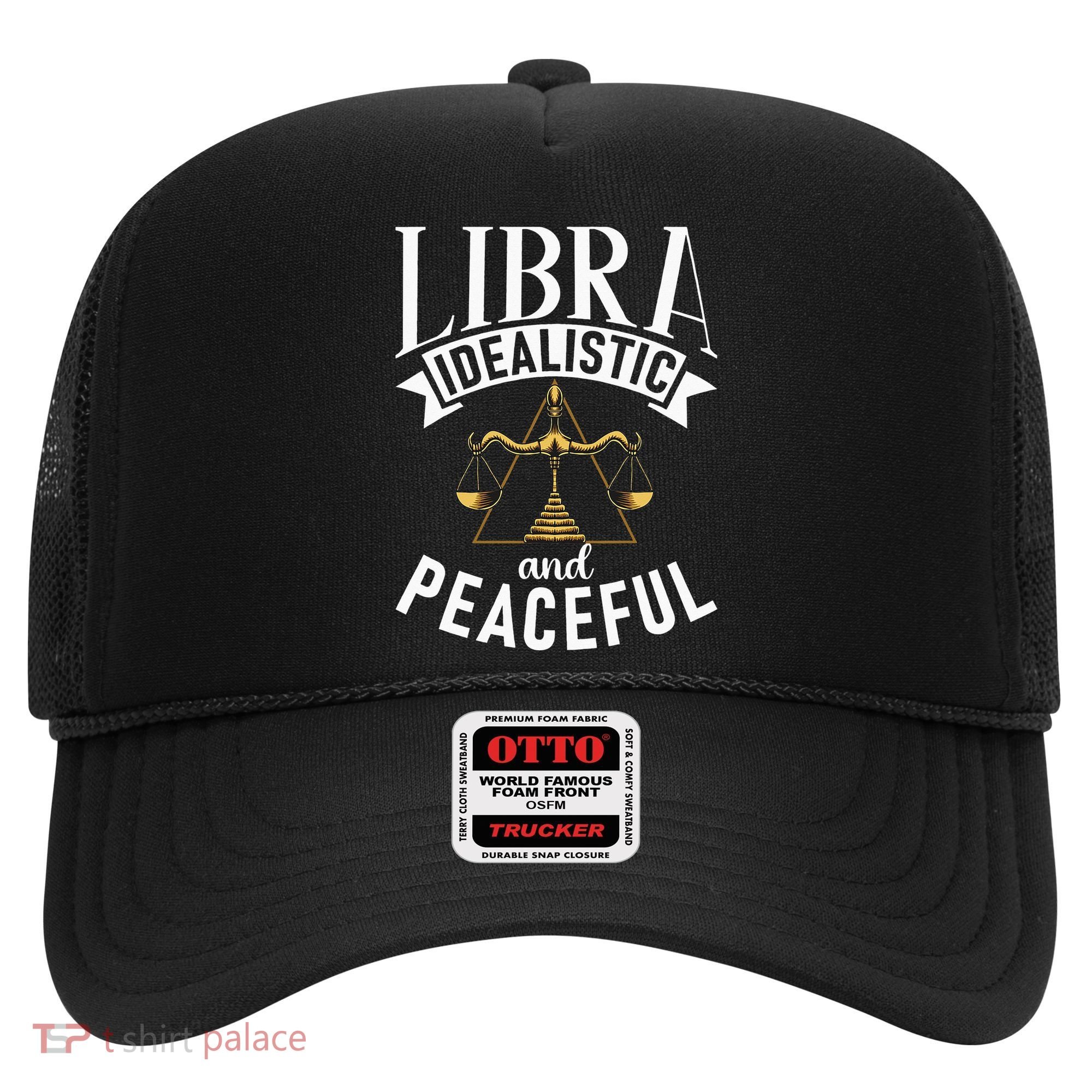 Libra Idealistic And Peaceful Zodiac Astronomy Nature Lover Hat