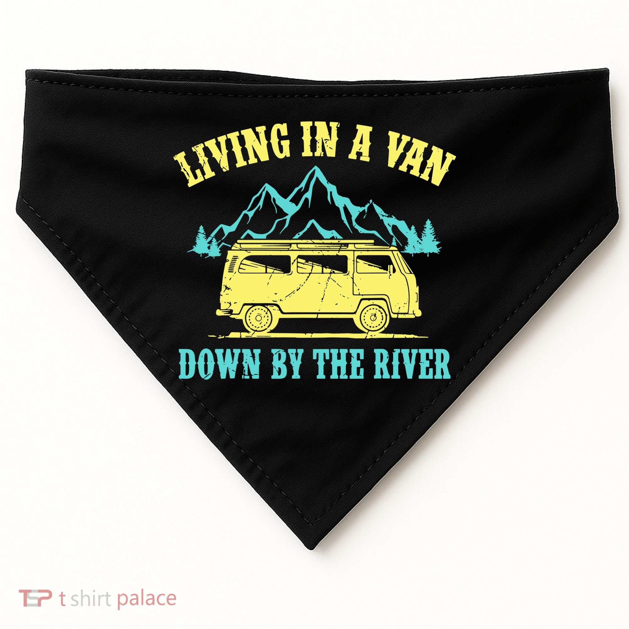 Living In A Van Down By The River USA-Made Doggie Bandana