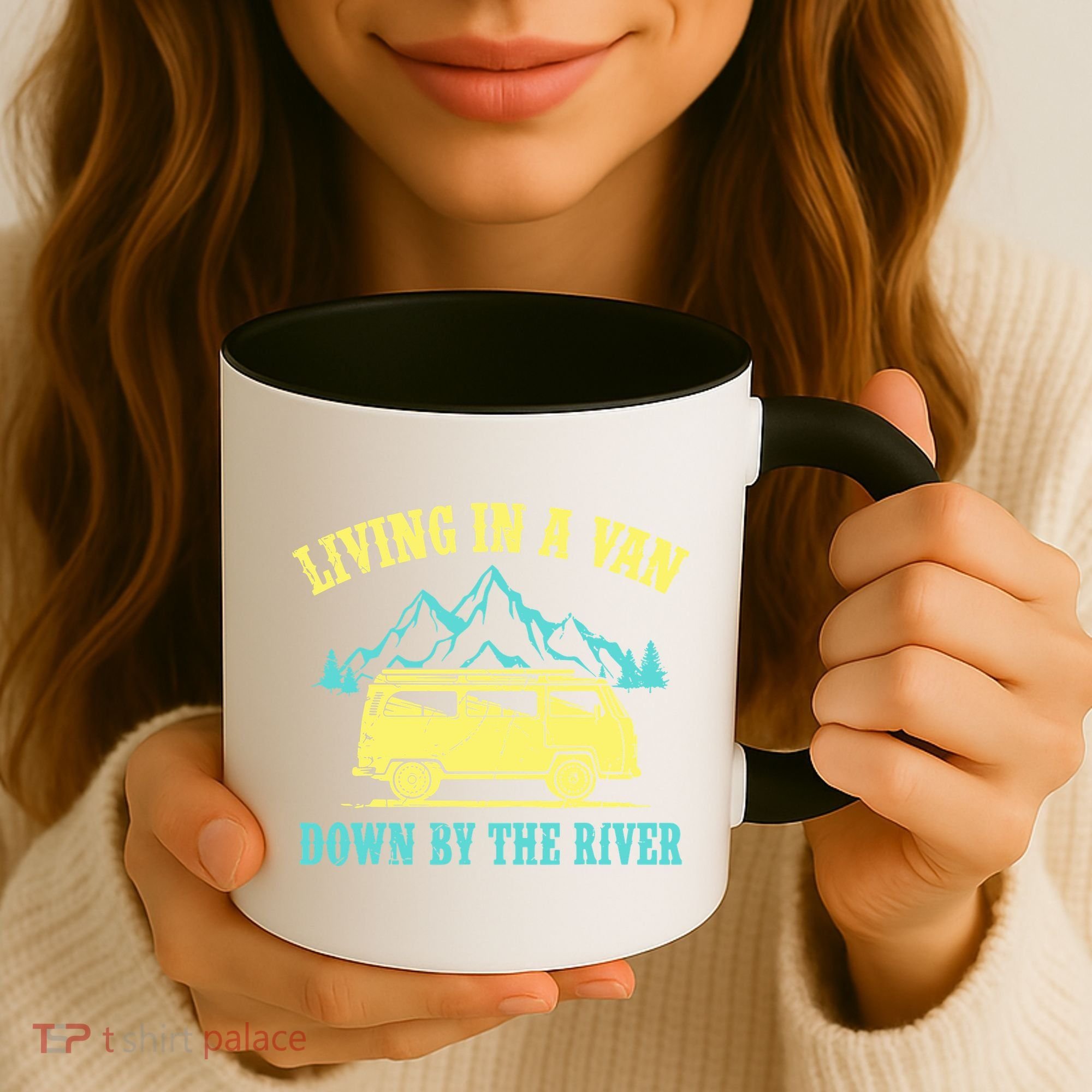 Living In A Van Down By The River Coffee Mug