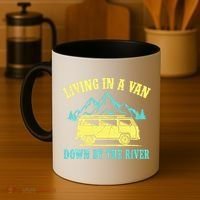 Living In A Van Down By The River Coffee Mug thumb 4