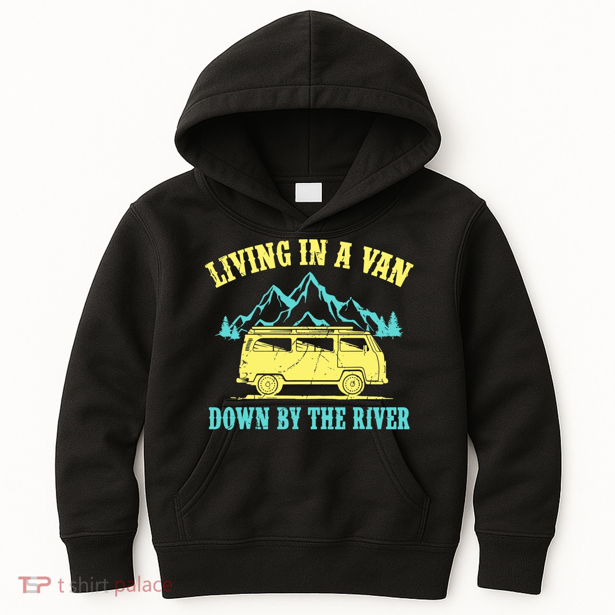 Living In A Van Down By The River Kids Hoodie