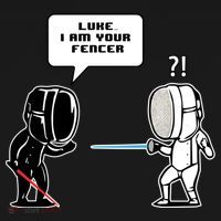 Luke I Am Your Fencer Funny Fencing Gift Ornament thumb 1
