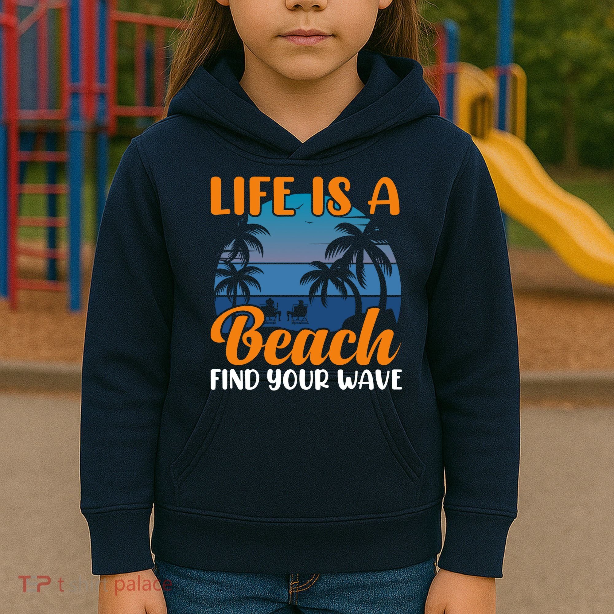 Life Is A Beach Kids Hoodie