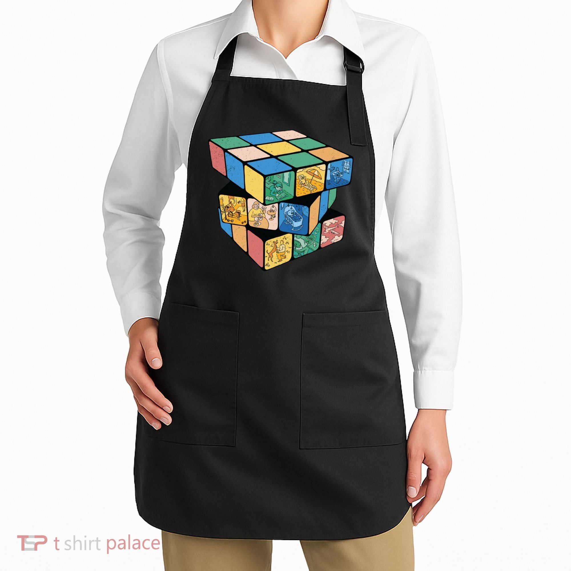Life In A Playing Cube Apron