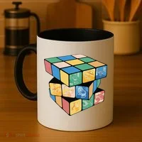 Life In A Playing Cube Coffee Mug thumb 4