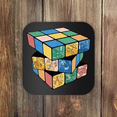 Life In A Playing Cube Coaster