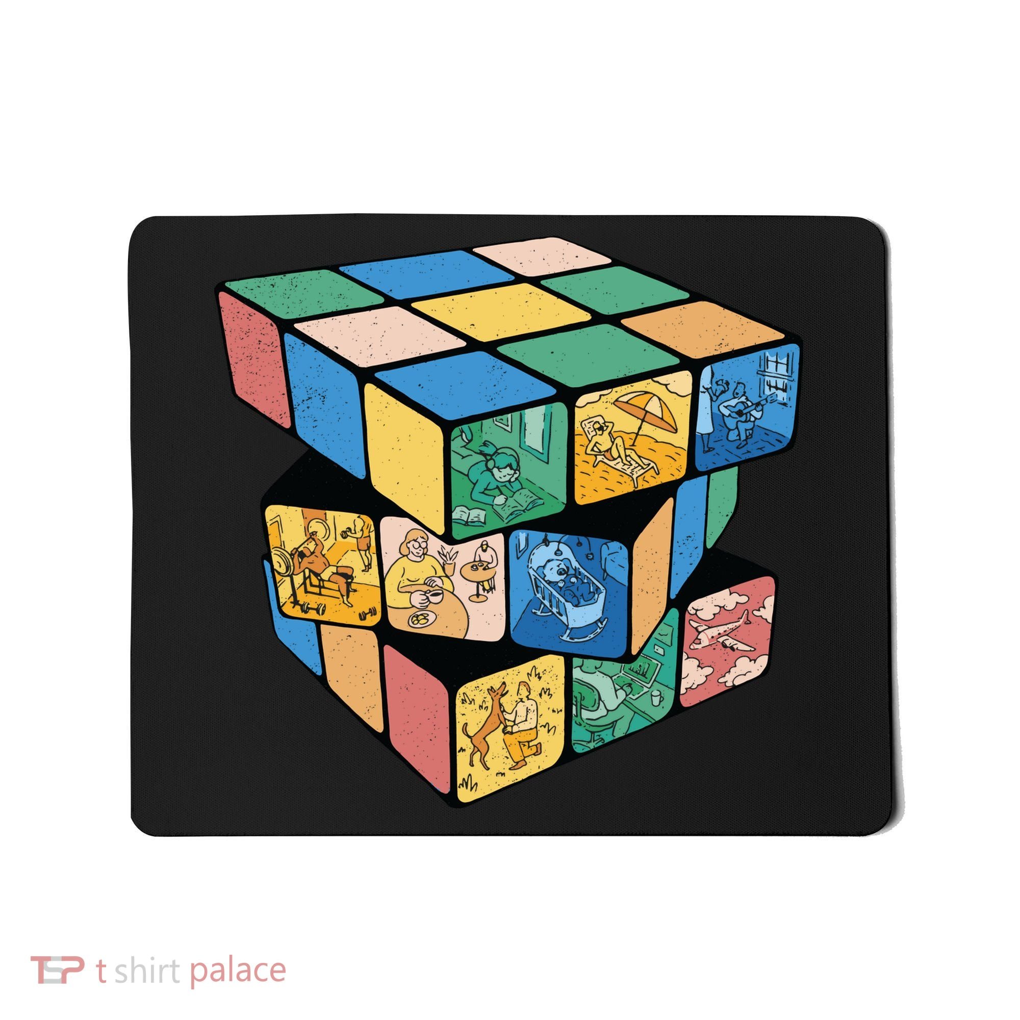 Life In A Playing Cube Mousepad