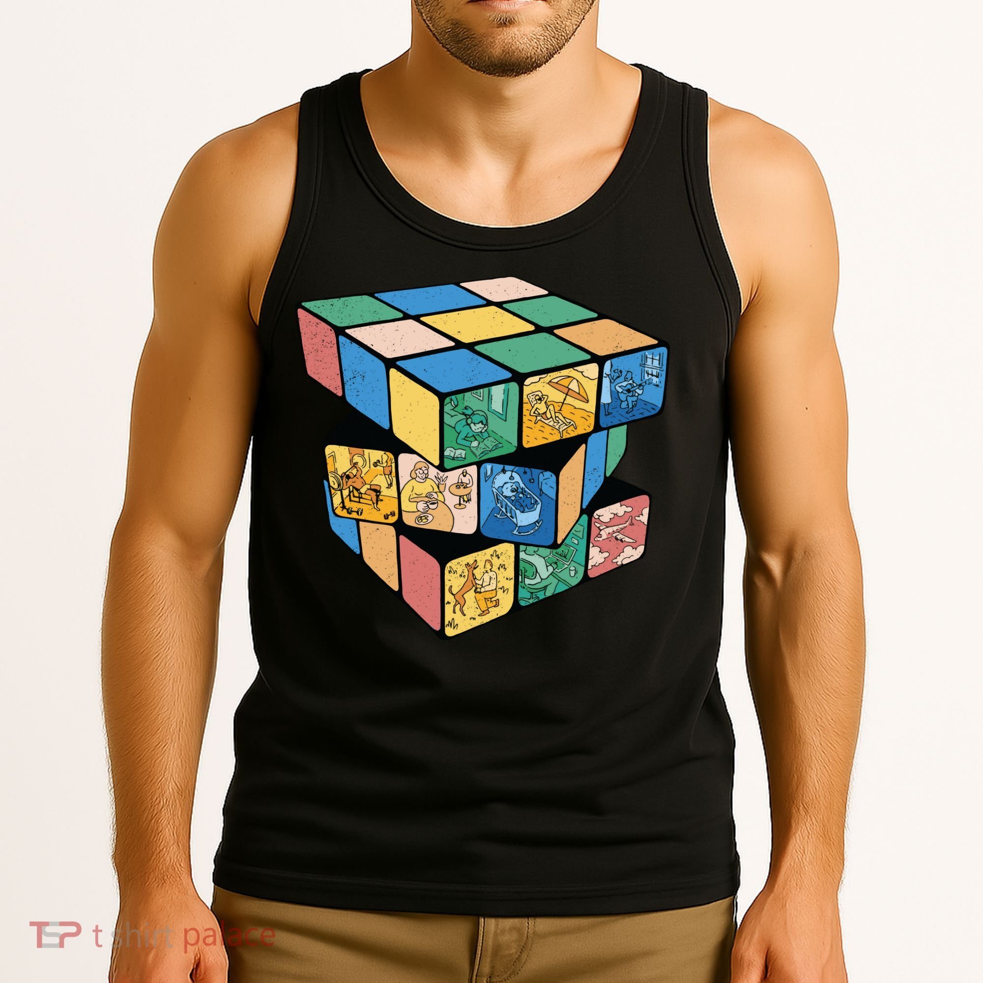 Life In A Playing Cube Tank Top